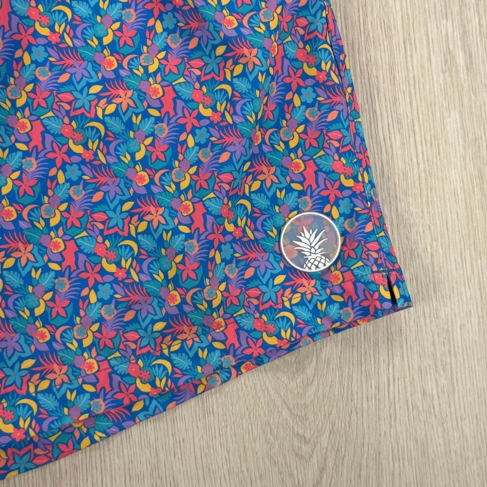 Chubbies Mens XXL Swim Trunks‎ Floral Tropical 5.5 Inseam Blue Pink Multicolor